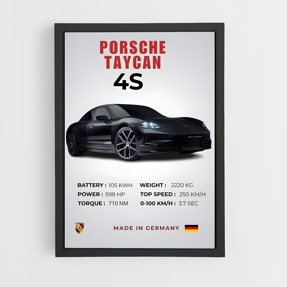 Poster Électro-Porsche (vue 2)